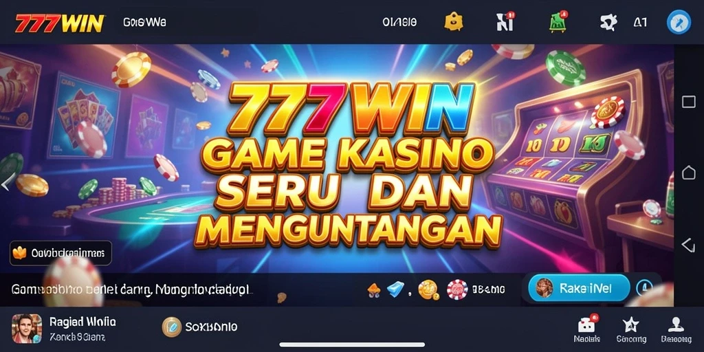 Tampilan gameplay kasino yang mendebarkan di 777WIN.