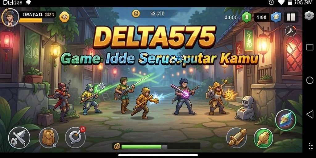 Tampilan menarik gameplay DELTA575 dengan mekanisme Idle.