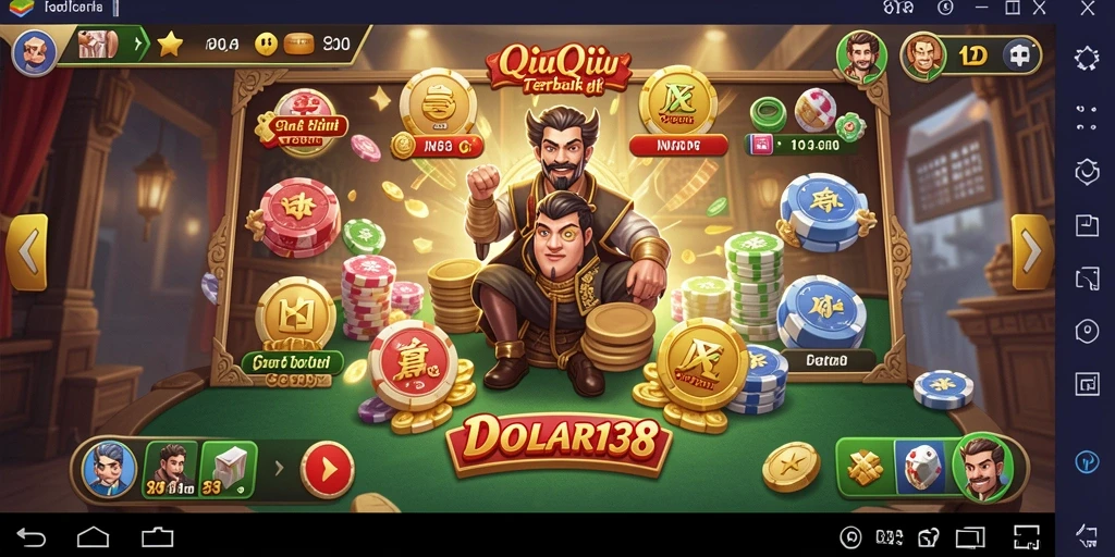 Screenshot gameplay DOLAR138 yang menampilkan keseruan bermain QiuQiu.