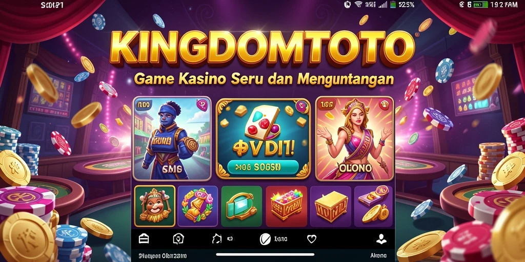 Tangkapan layar KINGDOMTOTO menampilkan aksi seru permainan Kasino.