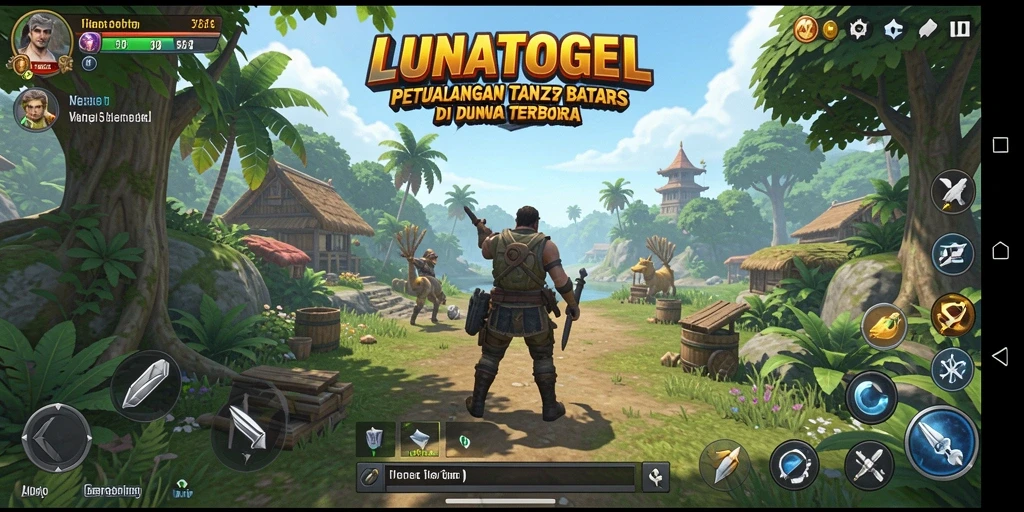 Gameplay LUNATOGEL yang mendebarkan dalam dunia terbuka.