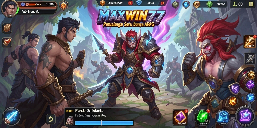 Gameplay dinamis dan seru dalam MAXWIN77