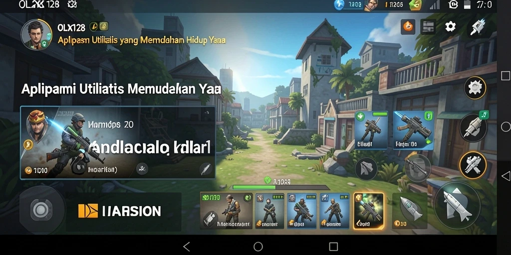Tampilan utama OLX128 menunjukkan kemudahan akses berbagai fitur Utility.
