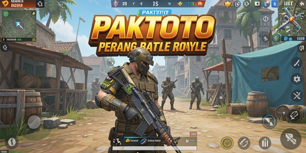 Screenshot menunjukkan pertempuran seru dalam PAKTOTO.