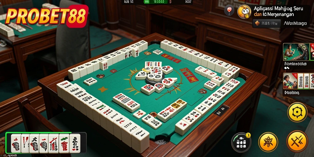 Tampilan gameplay Mahjong yang menarik dan menantang di PROBET88.