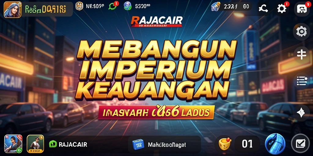 Tampilan gameplay RAJACAIR yang menampilkan pembangunan bisnis dengan strategi.