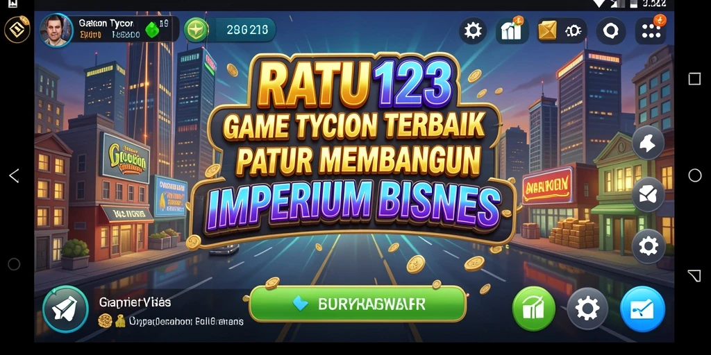 Tampilan gameplay RATU123 yang seru dan menantang dalam dunia Tycoon.