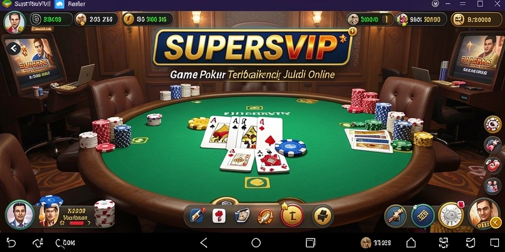 Screenshot gameplay Poker SUPERSVIP yang menarik dan interaktif.