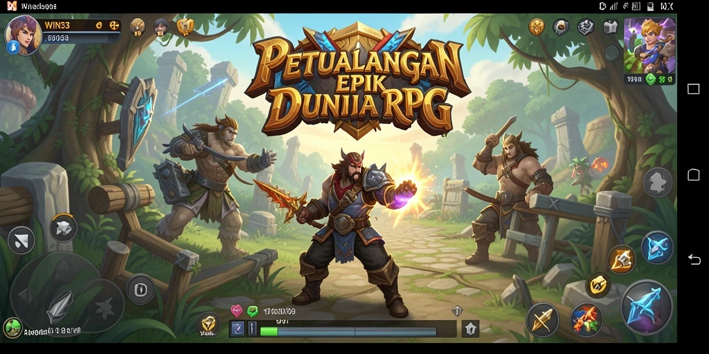 Tampilan screenshot gameplay WIN33 yang menampilkan aksi RPG yang seru.